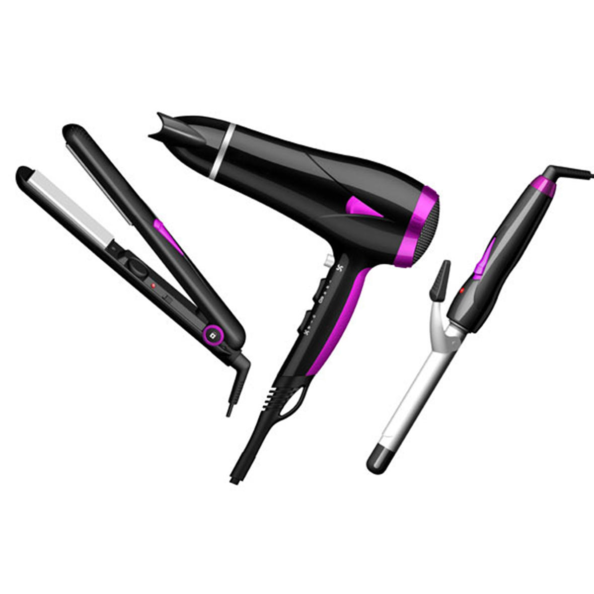 3 In 1 Professional Salon Hair Tools Set - Buy Professional Hair ...